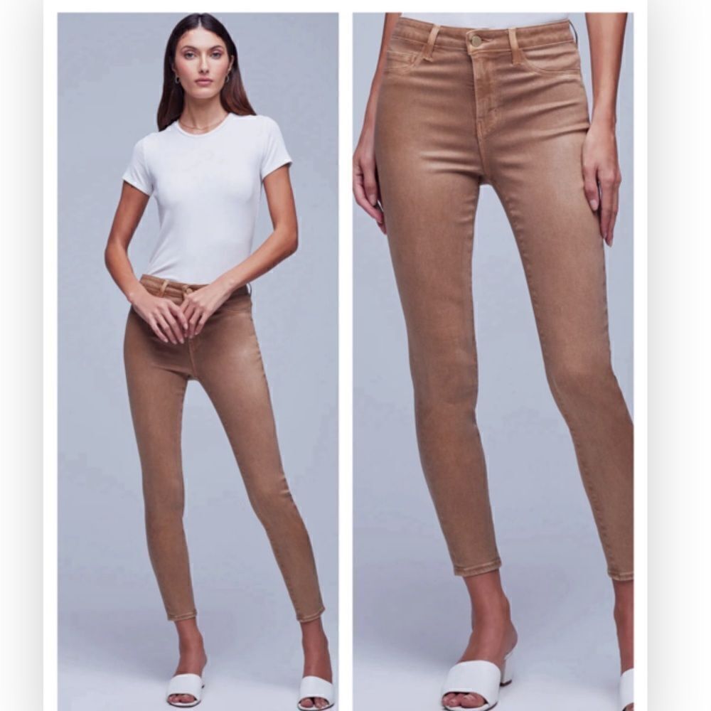 L’AGENCE - MARGOT COATED JEAN - BRIOCHE COATED size 27